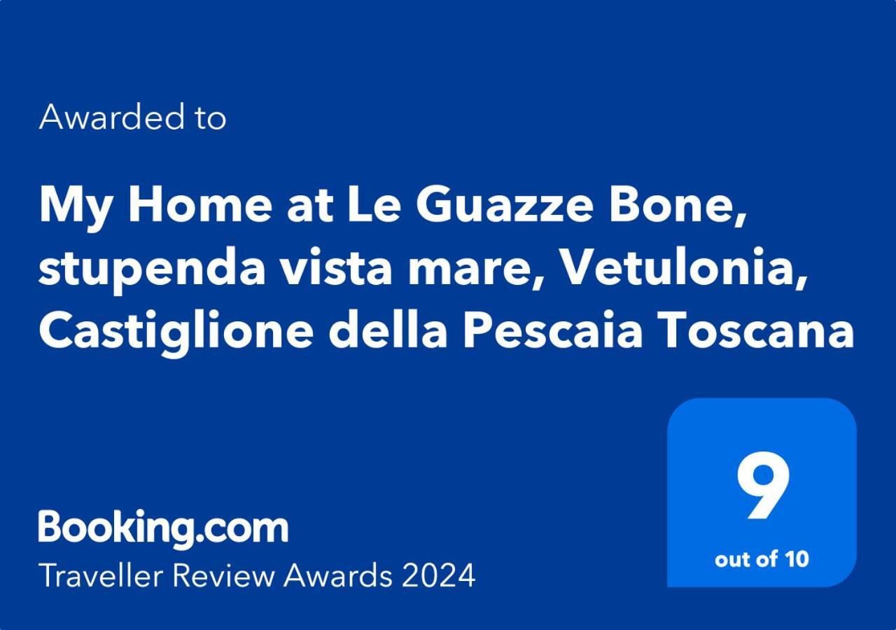 My Home At Le Guazze Bone, Stupenda Vista Mare, Vetulonia, Castiglione Della Pescaia Toscana 外观 照片